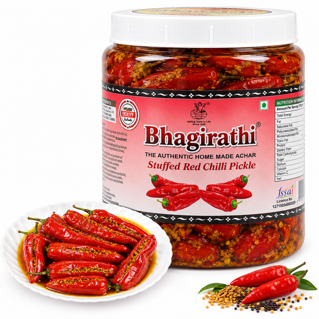 Bhagirathi Stuffed Red Chilli Pickle